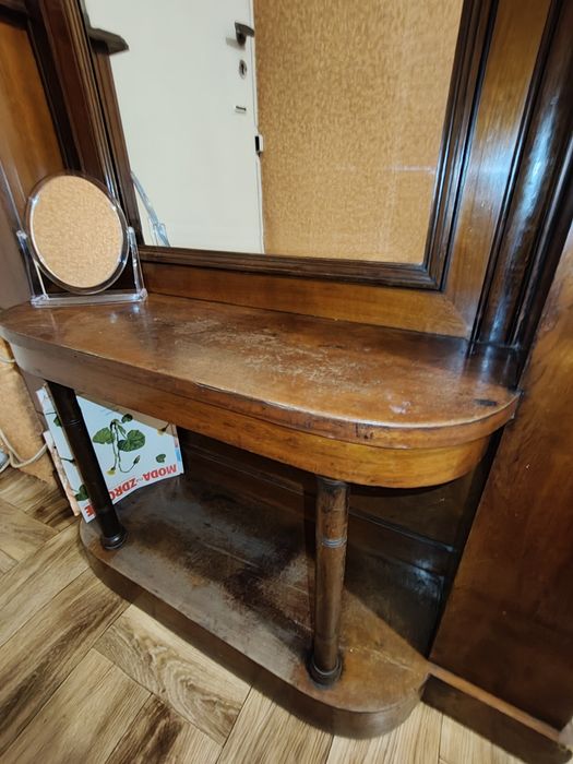 Tremo, Lustro kryształowe z konsolą, antyk