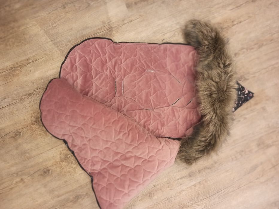 Śpiworek Velvet/boho girl + mufka stan idealny