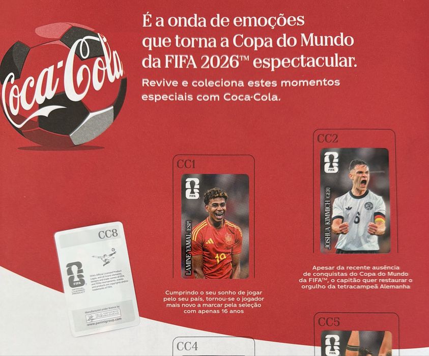 Cromos Panini Coca-Cola Mundial 2026 (versão Espanha)
