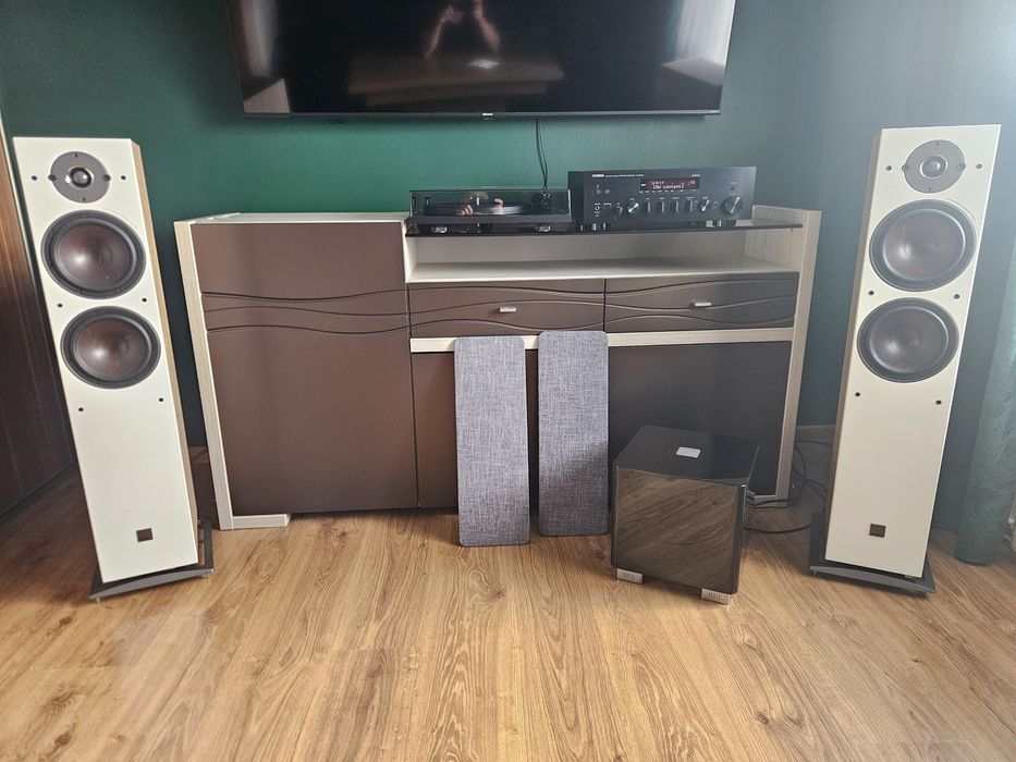 Dali oberon 7 Yamaha rn 803d Rel t5x gramofon pro ject primary e