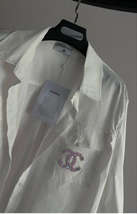 Koszula biała chanel klasyk