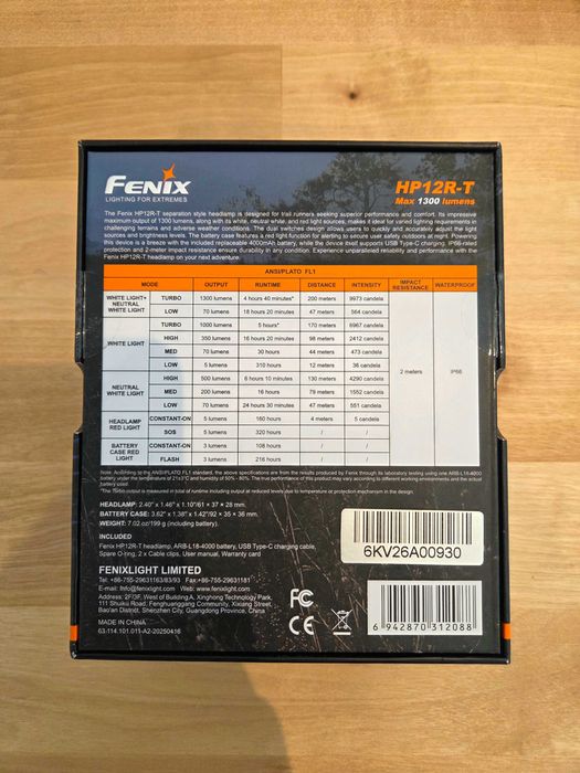 Frontal Fenix HP12R-T