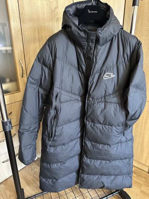 Мужская зимняя куртка польто с капюшоном парка Nike XL
