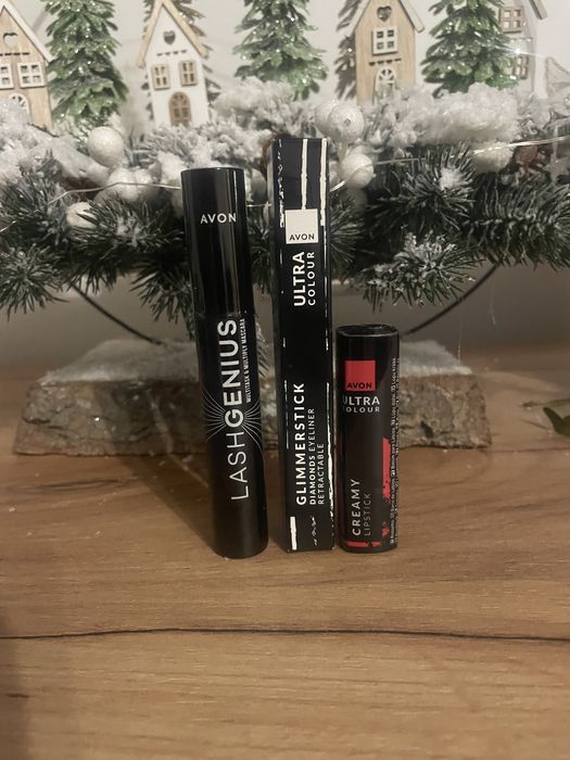 Szminka, tusz do rzes, konturówka do oczu Avon