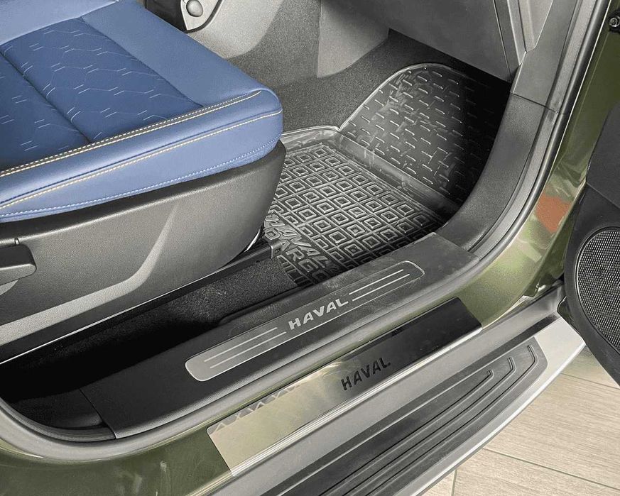 Накладки на пороги для Haval Dargo Хавал Дарго нержавеющая сталь.