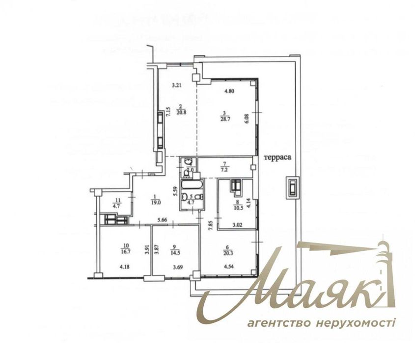 ПРОДАЖ квартира 170м2 з тересою, Бульвар Фонтанів», Печерськ, Центр