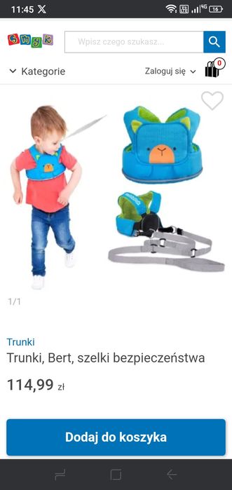 Szelki bezpieczeństwa dla dziecka bliźniaków