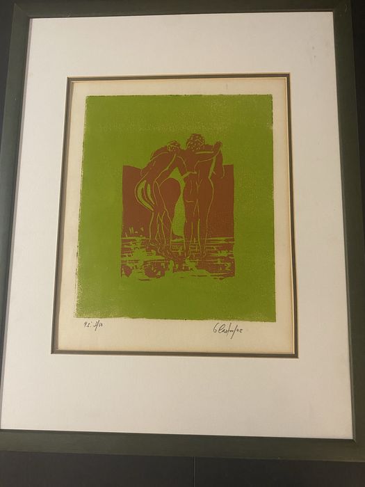Quadro pintado a mao