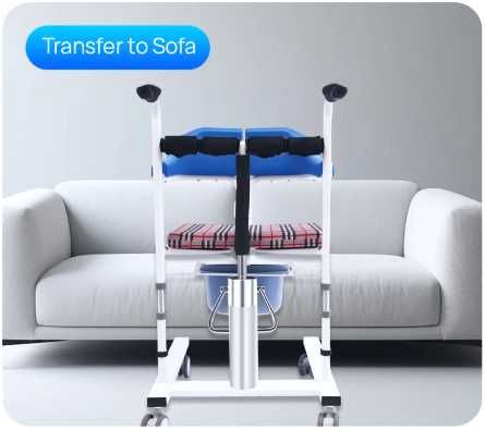 Cadeira de rodas de transferência, altura ajustável, para doentes NOVA