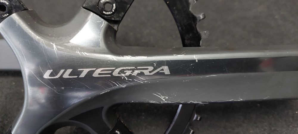 Conjunto de cranques Shimano Ultegra 6800 + prato Wolftooth 1x