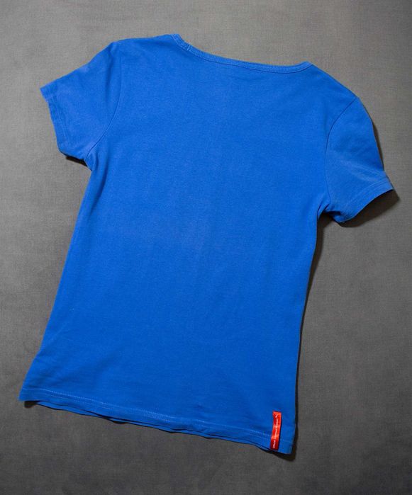 Niebieska chabrowa koszulka tshirt damski Puma S