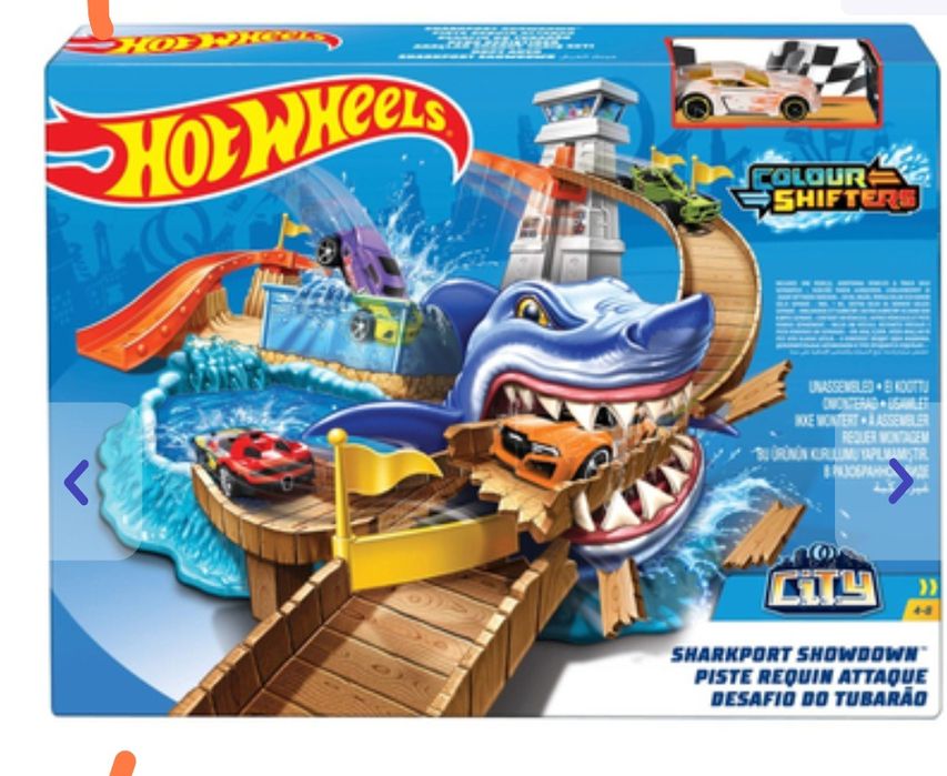 Трек Hot Wheels BGK04 , Безумный спуск из серии Томас и друзья Fish