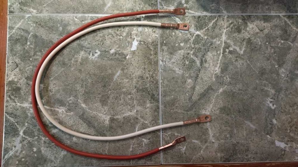 Кабель ПВ-3(10, 16, 25мм) з наконечниками для під'єднання АКБ, інв