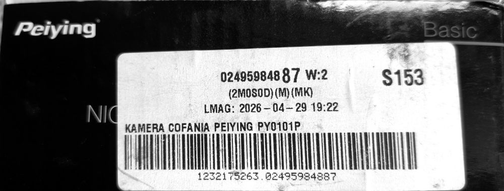 Kamera cofania Peiying  PY0101P