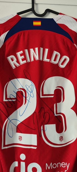 Camisola Atlético de Madrid 23 Reinildo assinada