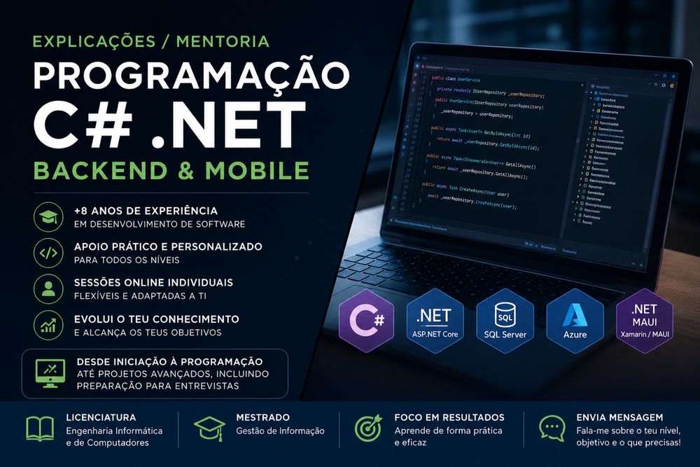 C# .NET Programming Tutoring / Mentorship – Backend450668200723097600