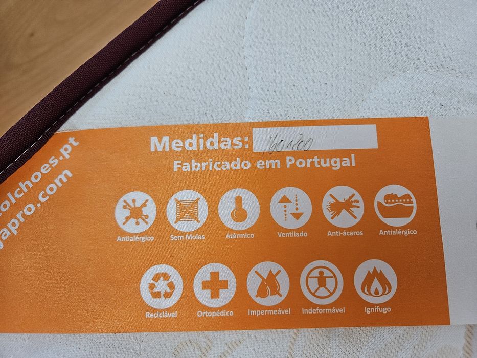 Colchão novo - hipoalergénica/aloe vera 160x200