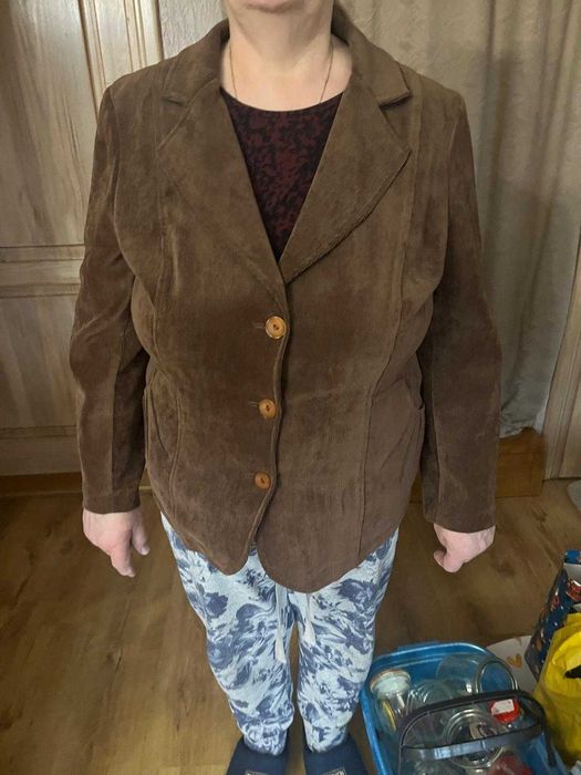 Żakiet ze sztruksu brązowy nowy