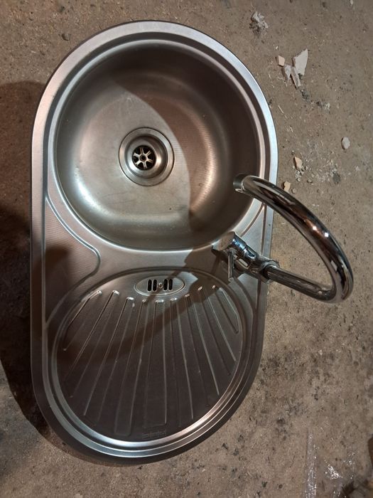 Zlewozmywak jednokomorowy bateria ocynk