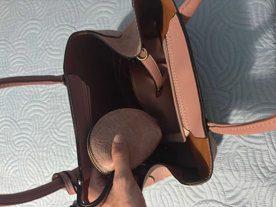 Mala Senhora rosa c/bolsas