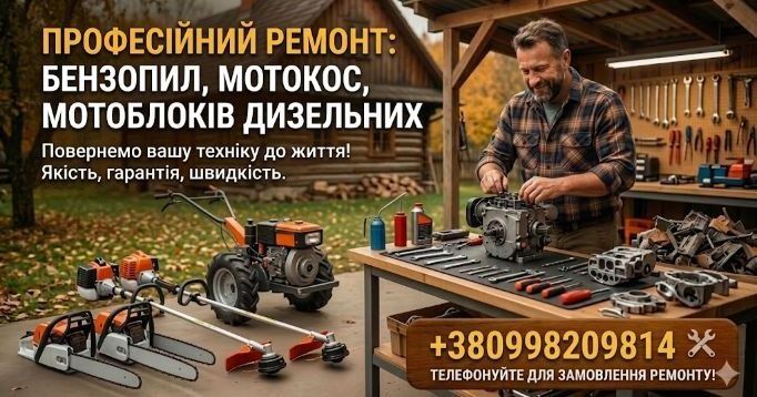 Ремонт мото бензоінструментів