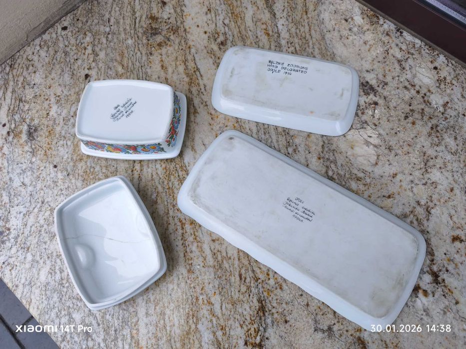 Serwis kwiatowy-sygn.Opole ceramika-PRL PRL