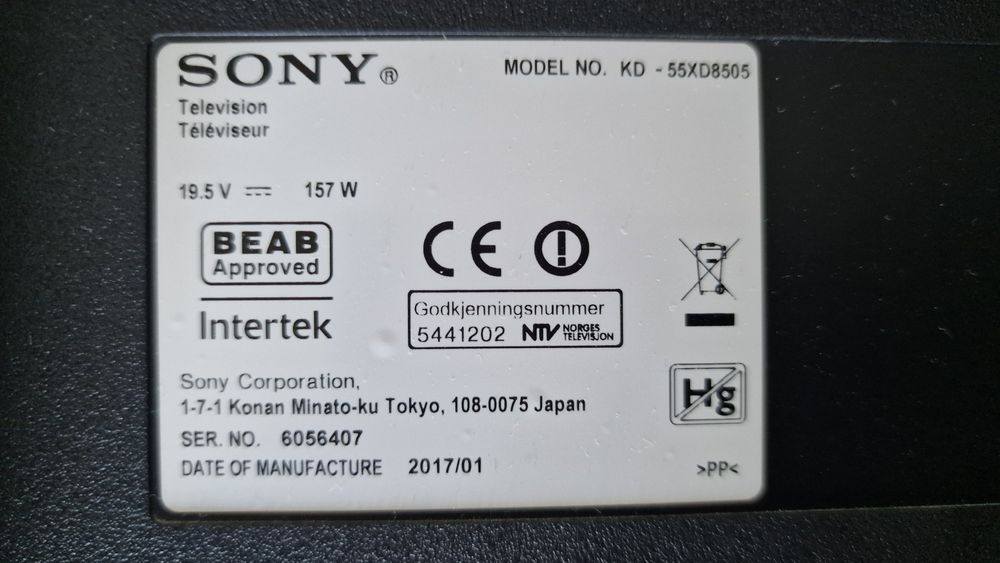 Sony KD-55XD8505