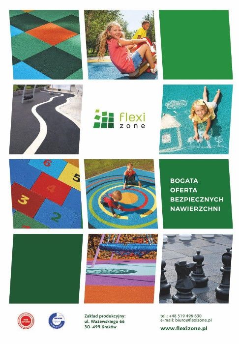 Gra w klasy, zabawy dla przedszkolaków, Płyty SBR i EPDM FLEXIZONE