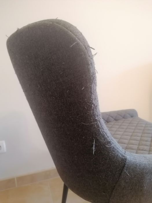 2 cadeiras de sala cinzento escuro