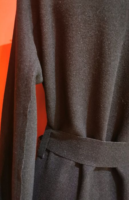 Płaszcz płaszczyk kieszonki pasek