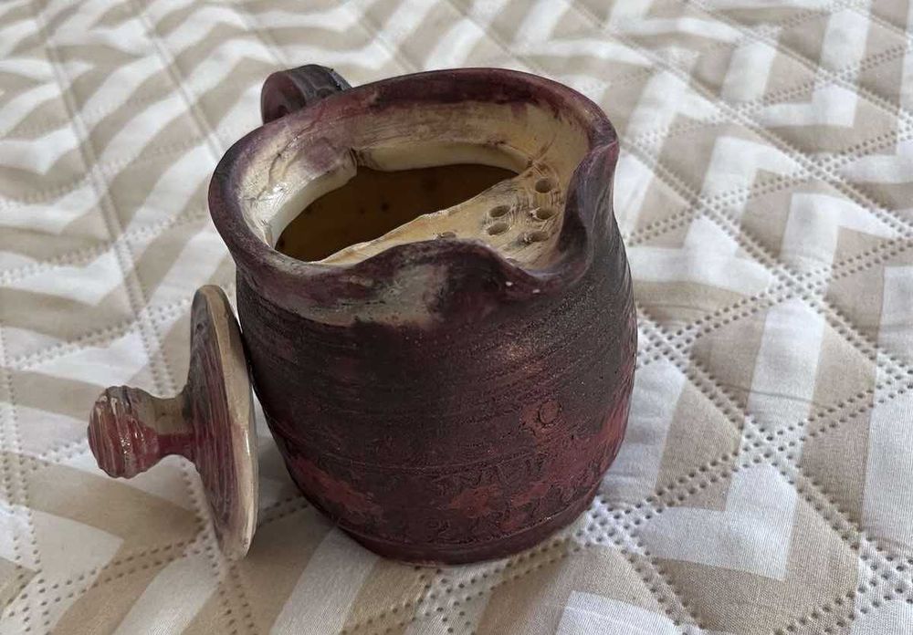 Оригінальний подарунок "Заварник глиняний". Ручна робота з душею