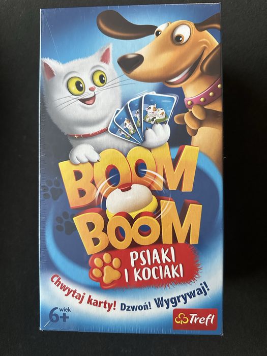 Boom Boom Psiaki I Kociaki Card Game - Fast-Paced, Family-Friendly Game Of Matching & Bell Ringing (Polish Edition)