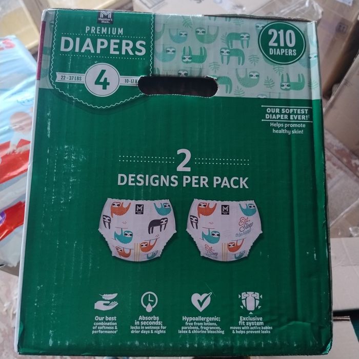 ТОП підгузники Premium Members Mark Diapers 4 210 шт. США