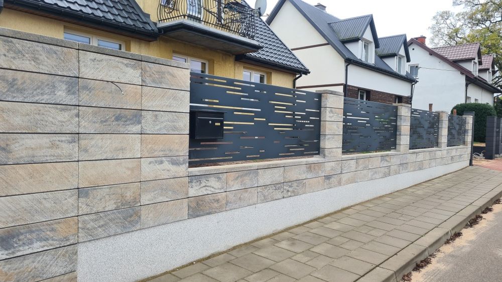 Ogrodzenia klinkierowe joniec pustaki łupane gładkie panele