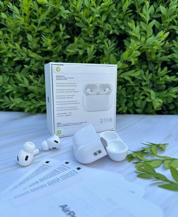 Airpods pro 2, шумоподав чіп airpoha lux якість 1:1 бездротові навушн