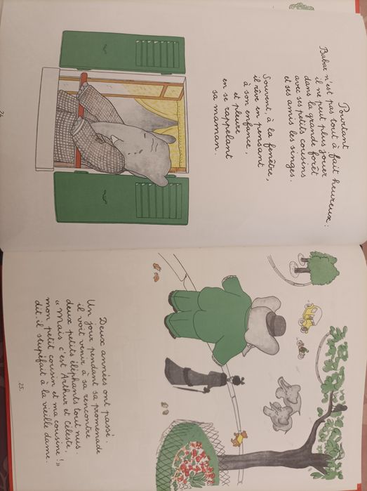 Lindo Livro ' Histoire de Babar, lê Petit Elefant '