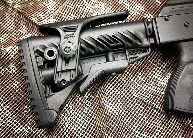 Приклад телескопический с компен отдачи АК 47/74 FAB Defense (Израиль)