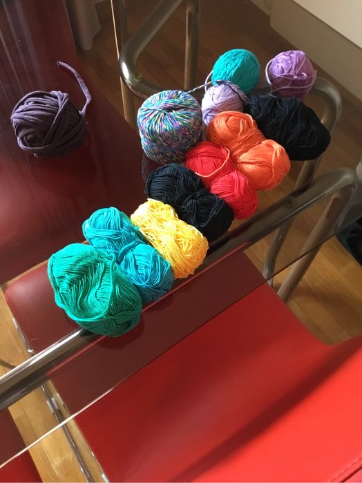 Novelos de lã de poliester,novelos algodao mercerizado,trapilho…