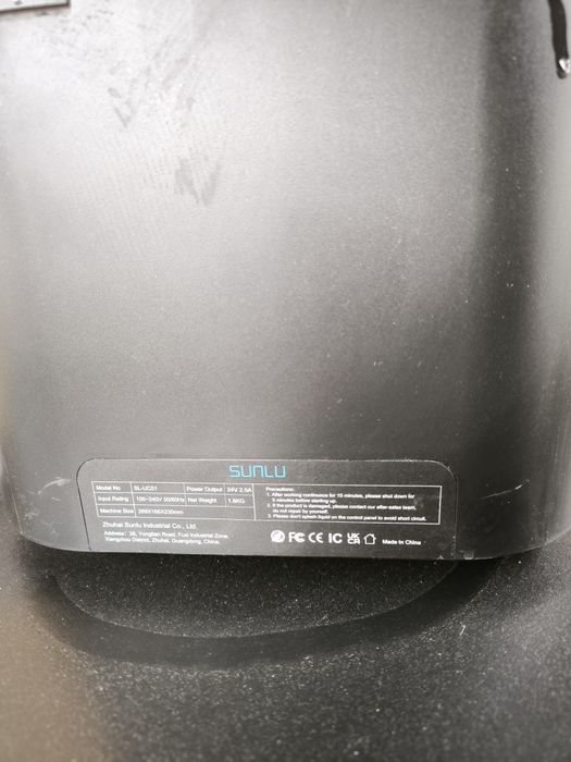 SUNLU SL-UC01 Ultrasonic Cleaner – Máquina de Limpeza Ultrassónica