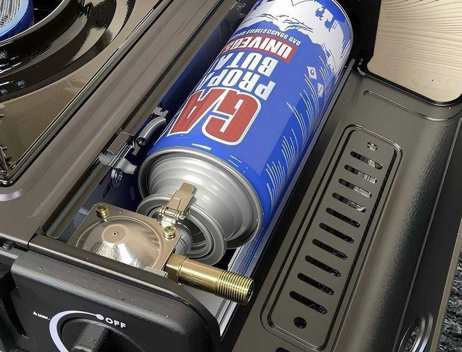 Настільна газова плита портативна газовая плитка п'єзопідпал