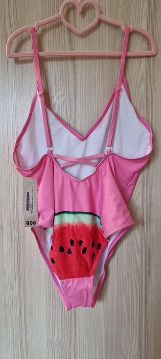 Купальник ярко розовый цельный S M