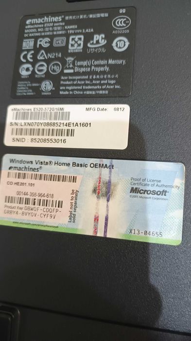 portatil Asus e Compaq 610
