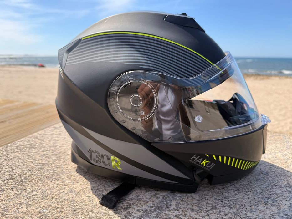 Capacete Hakui V2 Stellar Matt black / Yellow Fluo- tamanho xs