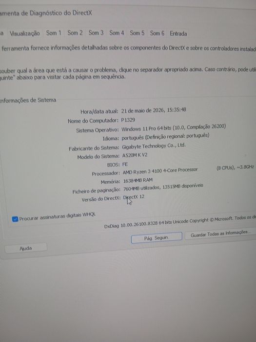 Pc gaming caixa Nox