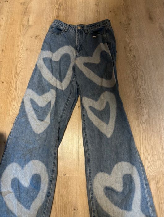 Spodnie Baggy ze wzorem