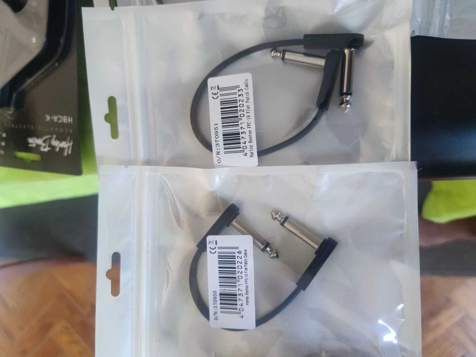 jacks Flat Patch (ideal pedalboards ou pedais guitarra) NOVOS 6.3mm