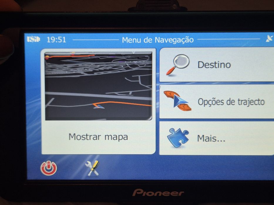 GPS Pioneer a funcionar
