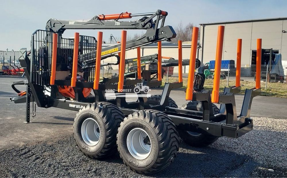 Przyczepa Lesna BMF 10T2Pro720 6par, 500x17 | 7.2m Hamulce Extra Wypos