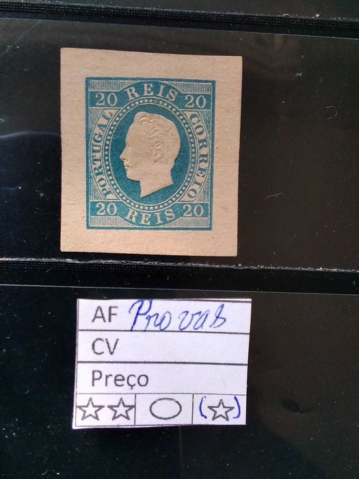 1870/1876 Prova da série D° Luiz I Fita Direita