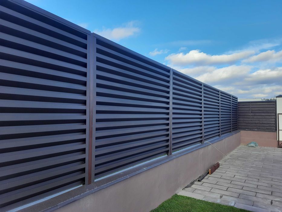 Забор Жалюзи под ключ. Производство ламелей. Ворота, Столбы, Фундамент ...